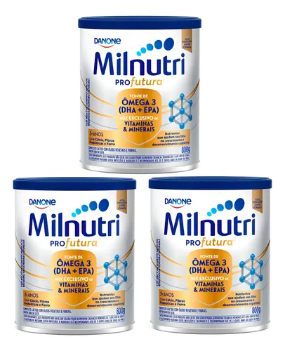 Kit 3 Composto Lácteo Em Pó Danone Milnutri Profutura 800g