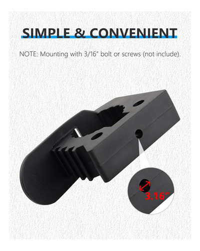 - Soporte De Pala V8jack Handle Keeper, Soporte De Goma