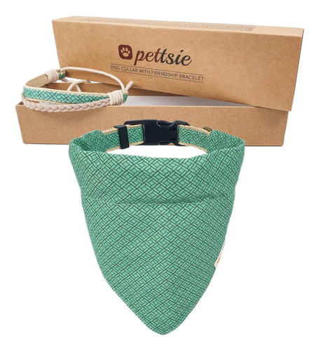 Pettsie Collar Para Perro A Juego, Bandana Extraíble Y De La