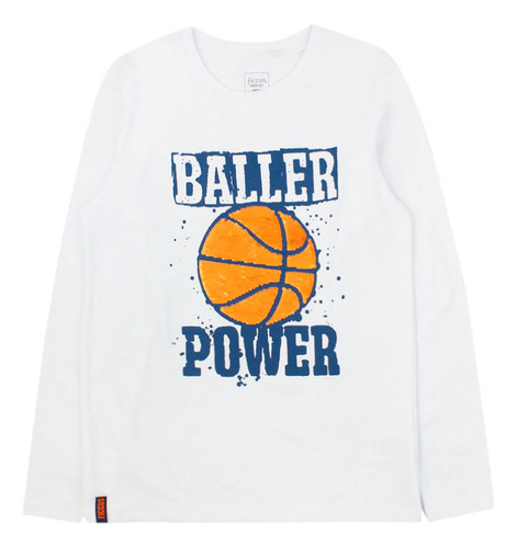 Polera Niño Blanco 23546 Day To Day Junior