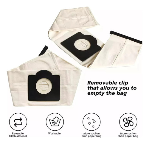 Bolsa Lavable Reutilizable Para Karcher Wd3 Mv3 Se4001