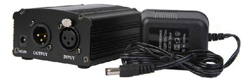 Fuente De Alimentación Phantom De 48 V Con Cable Xlr Y Adapt