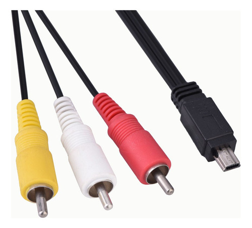 Video Audio Cable Av Mini Usb A 3 Para La Cámara Ixus 990