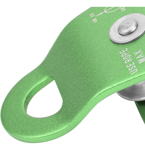 Polea Única Con Placa Lateral De Descenso Para Equipo De Esc