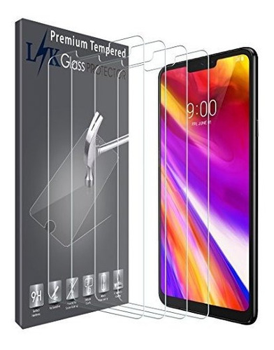 - Protector De Pantalla Para LG G7 Thinq (cristal Templado, 