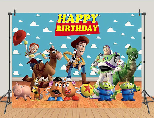 Cartoon Toy Story Birthday Party Theme Photography Backdrops