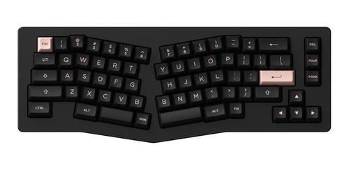 Teclado Mecánico Ergonómico Akko Acr Pro Alice Plus Black