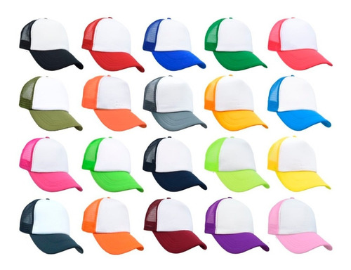 7 Gorras Trucker Para Sublimar O Bordar Variedad De Colores