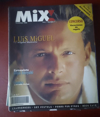 Revista Mix 4 De Musimundo 1996 Luis Miguel Illya Kuryaki