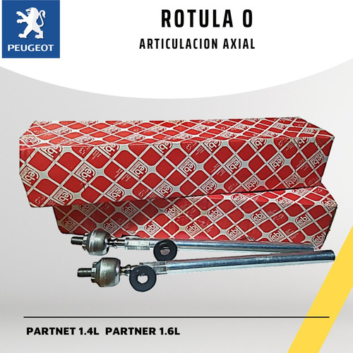 Rotula  Axial Peugeot Partner 1.4 / 1.6 