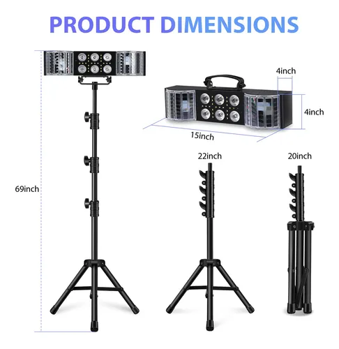 Luces De Dj Rgbw Led Derby Par Con Control Remoto Para Fiest