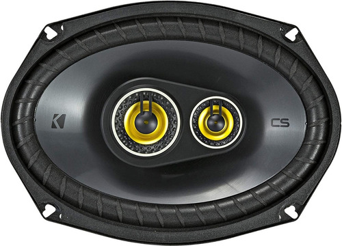 Parlante tipo triaxial Kicker CSC693 para autos, pickups & suv color negro de 4Ω 6" x 9" x 2 unidades 