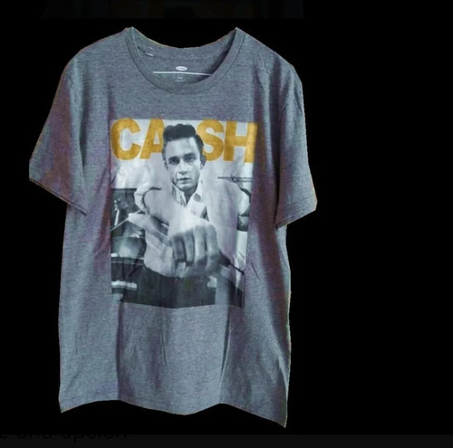 [em] Playera Gris Original Johnny Cash H00007