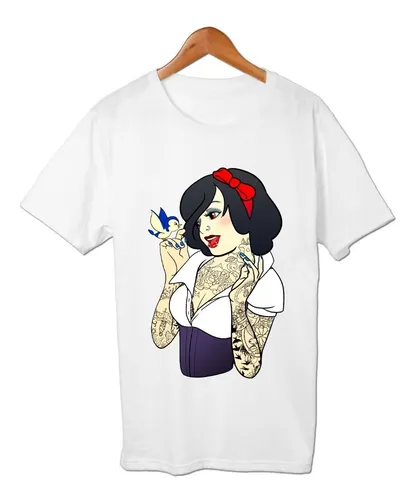 Blancanieves Tatuada Con Tatuajes Remera Friki Tu Eres MercadoLibre