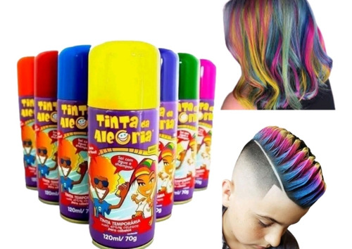 Tinta Spray Kit Com 2 Para Cabelo Colorida -  - Promoçao!!
