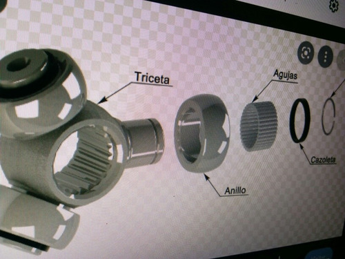 Triceta 23 Estrias Y Eje Mm Ford Ka 1.6l 05/ Anillo 34mm