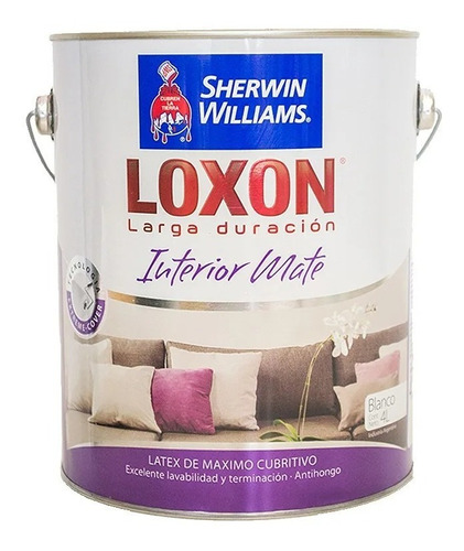 Loxon Latex Interior Larga Duracion X 4lts Sherwin Williams 