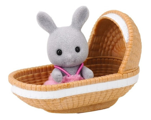 Sylvanian Families Conejo Bebé Con Cuna Juguete Muñeco Atrix