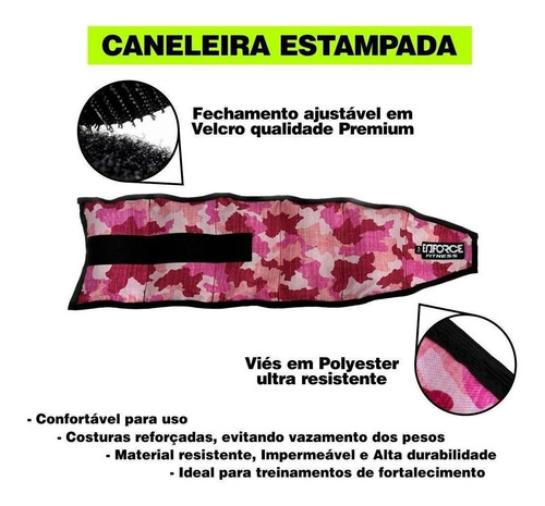 Tobillera rosa para entrenamiento de piernas Crossfit Training, 1 kg