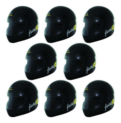 Imagen 1 de 6 de Vertigo Pack X8 Casco Integral Vértigo Junior