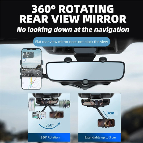 Soporte Base Celular Universal Para Espejo Retrovisor Auto