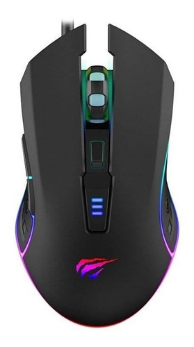 Mouse Gamer Alambrico Iluminado Ergonómico Usb Negro A30