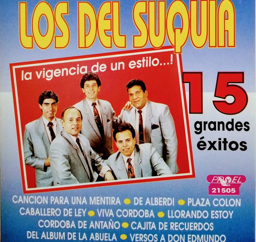 Los Del Suquia Cd Nuevo Original Con Cacho Iriarte 15 Éxitos