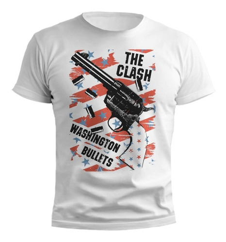 Remera The Clash Washington Bullets Diseño Exclusivo