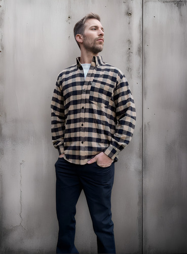 Camisa Leñadora Hombre Abrigada Cuadros