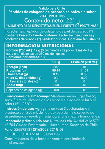 Marine Collagen - Vital Proteins (221 Gr)