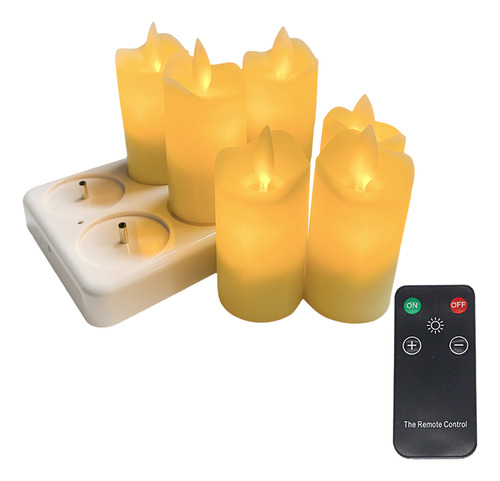 Paquete De Lámparas De Mesa, Velas Sin Llama Que Parpadean.