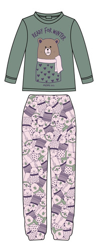 Pijama Mumi Dolls Nena/adolescente Mga Larga Pantalón. 5144 