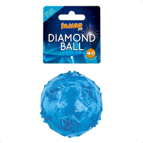 Bola Diamond Brinquedo Som Som Jambo Azul - Tam. Grande