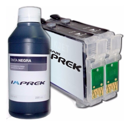 Cartuchos Recargable Para Epson K101 K301 + Tinta De 250cc