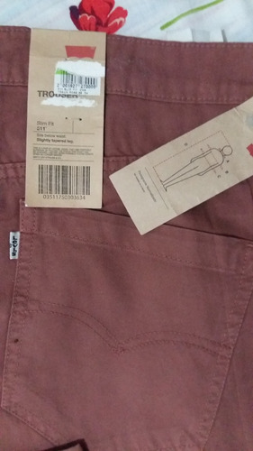 Trouser Levis 511 Talle 36x34 Pale Red Pantalon Oportunidad!