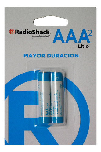Pilas De Litio Aaa Radioshack