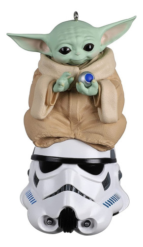 Hallmark Ornamento Navidad 2021 Star Wars Mandalorian Yoda
