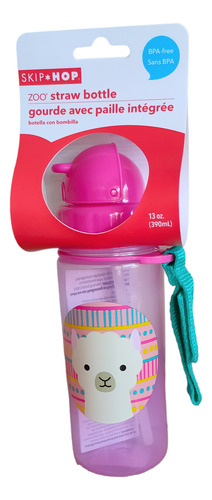 Vaso Skip Hop Con Pitillo 390ml Llama
