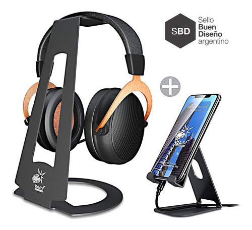 Soporte Auricular Bam A3 + Soporte Celular Bam B4 - Premium!