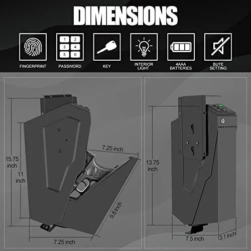 Caja Fuerte Biometrica Para Pistola Bip De Acceso Incorrecto