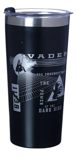 Copo Térmico Darth Vader Star Wars 500 Ml - Zona Criativa Cor Preto Liso