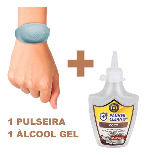 Pulseira De Biossegurança E Álcool Gel Aromas Ortho Pauher