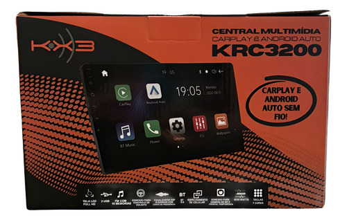 Multimídia Carplay Android 9 2din Ahd Espelhamento Sem Fio