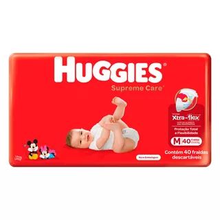 Fraldas Huggies Supreme Care M 40 u