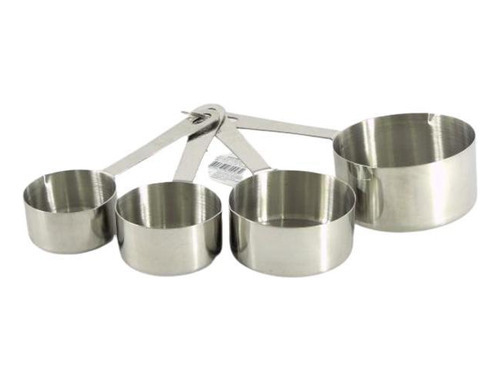 Kit Xícaras Medidoras Em Inox 4 Peças - Unyhome