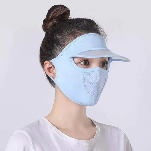 Sombrero De Verano Para Mujer Con Malla Transpirable Y Másca