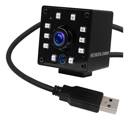 Cámara Usb Elp Vision Fhd 1080p Ángulo Infrarrojo 3.6 De 100