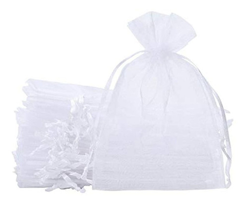 Bolsas De Organza Con Cordón (100 Unidades, 5.9 X 9.1 in)