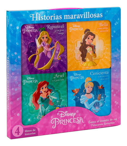 Libro Historias Maravillosas: Disney Princesa (4 Libros)