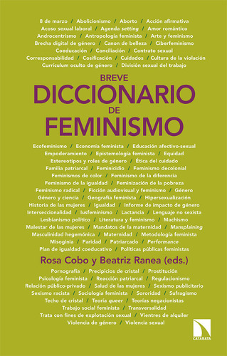 Breve Diccionario De Feminismo - Cobo, Rosa ;ranea, Beatriz